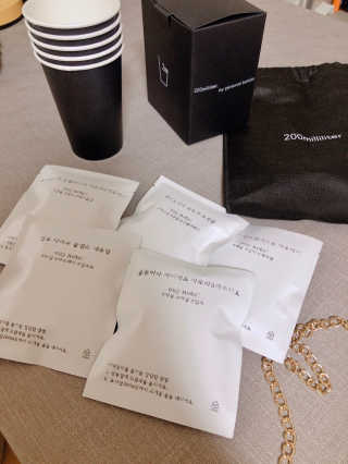 200ml 스페셜티 커피 드립백 프리미엄 패키지 샘플러 — 5점을 준 리뷰어가 2019년 10월 올린 사용 사진