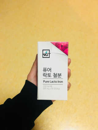 네츄럴굿띵스 퓨어 락토 철분 60일분 — 4.33점을 준 리뷰어가 2017년 11월 올린 사용 사진