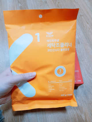 레인보우샵 올인원세탁세제,베이킹소다 스틱포6개입+세탁조클리너 — 4.33점을 준 리뷰어가 2018년 4월 올린 사용 사진