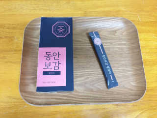 동안보감 얼작차 붓기를 빼주는 동안보감 한방 프리미엄 얼작차 — 4점을 준 리뷰어가 2019년 10월 올린 사용 사진