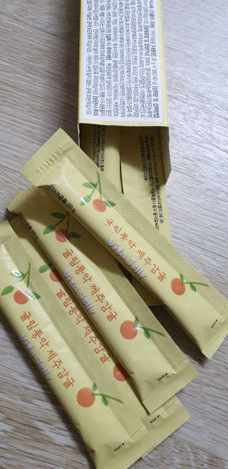 광희생활건강 귤림풍악 제주감귤 비타젤리 — 5점을 준 리뷰어가 2020년 1월 올린 사용 사진