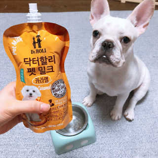 닥터할리펫밀크 8종 — 5점을 준 리뷰어가 2018년 8월 올린 사용 사진