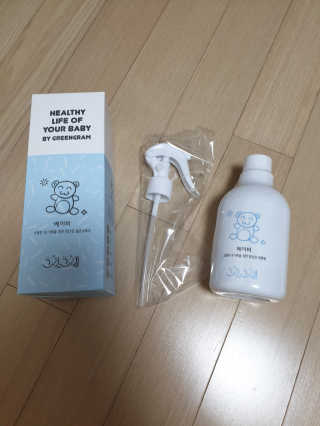 그린그램 베이비 뿌리는 살균 소독제 살균소독수 — 5점을 준 리뷰어가 2020년 3월 올린 사용 사진
