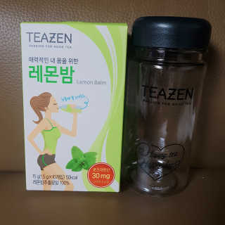 티젠 레몬밤 + 마이보틀 — 5점을 준 리뷰어가 2018년 7월 올린 사용 사진