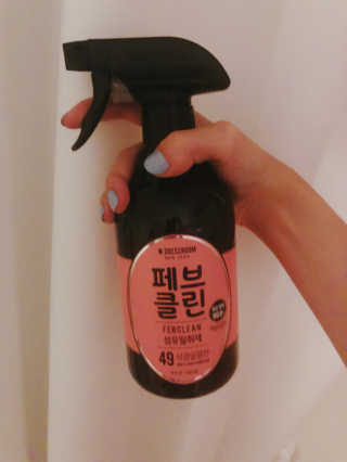 더블유드레스룸 페브클린 500ml — 4.67점을 준 리뷰어가 2018년 8월 올린 사용 사진