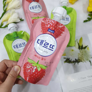 데르뜨 떠먹는 과일 3종, 짜먹는 과일 2종 총 10개 체험 — 5점을 준 리뷰어가 2020년 3월 올린 사용 사진