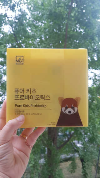 네츄럴굿띵스 퓨어 키즈 프로바이오틱스 60포 — 5점을 준 리뷰어가 2018년 9월 올린 사용 사진