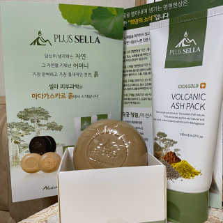 플러스셀라 시카골드 클렌징바 화산재팩 세트 — 4점을 준 리뷰어가 2020년 3월 올린 사용 사진