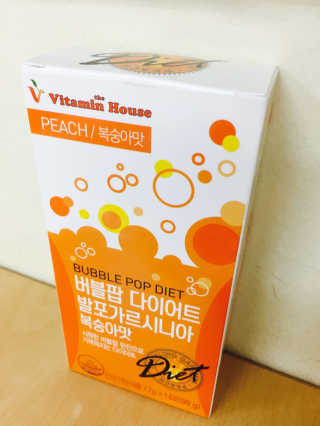 비타민하우스 버블팝 다이어트 발포가르시니아 청포도/복숭아 — 2.83점을 준 리뷰어가 2017년 5월 올린 사용 사진