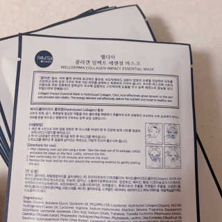 웰더마 사파이어 콜라겐 임팩트 에센셜 마스크 — 5점을 준 리뷰어가 2019년 6월 올린 사용 사진