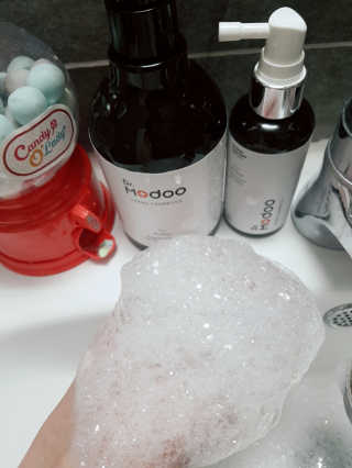 닥터모두 홈스파 스칼프 샴푸 300ml + 헤어토닉 — 5점을 준 리뷰어가 2019년 2월 올린 사용 사진