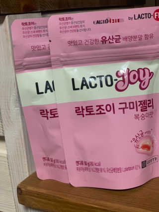 락토조이 구미젤리 복숭아맛 — 5점을 준 리뷰어가 2019년 8월 올린 사용 사진