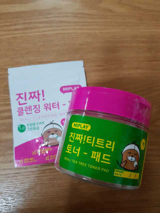 미플레이 진짜 티트리 토너 패드 — 5점을 준 리뷰어가 2018년 11월 올린 사용 사진