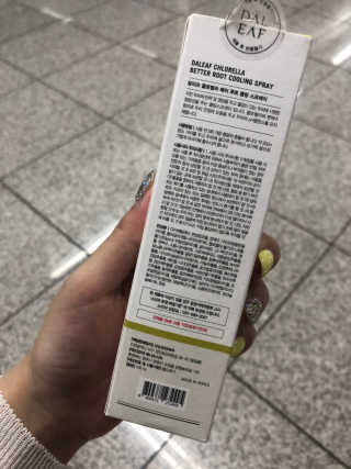달리프 클로렐라 베러 루트 쿨링 스프레이 100ml — 5점을 준 리뷰어가 2019년 7월 올린 사용 사진