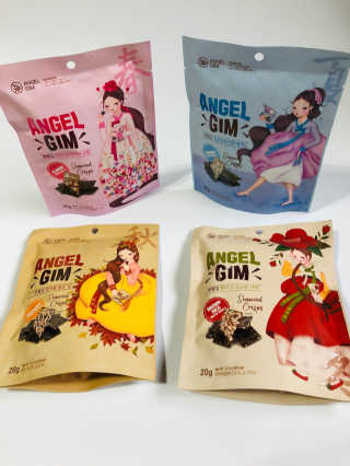 엔젤김 ANGEL GIM 춘하추동 김스낵 4종 — 5점을 준 리뷰어가 2019년 7월 올린 사용 사진