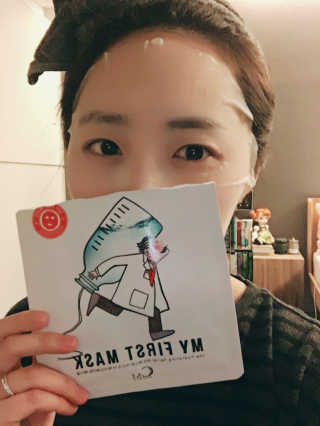 미미앙 마이퍼스트마스크 더 하이드레이팅 페이셜 — 3.5점을 준 리뷰어가 2017년 4월 올린 사용 사진