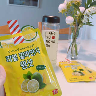 장수농가 리얼깔라만시 원샷 50ml 10팩+보틀 — 5점을 준 리뷰어가 2019년 5월 올린 사용 사진