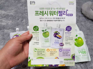 풀무원 프레시 워터젤리 — 3점을 준 리뷰어가 2018년 8월 올린 사용 사진