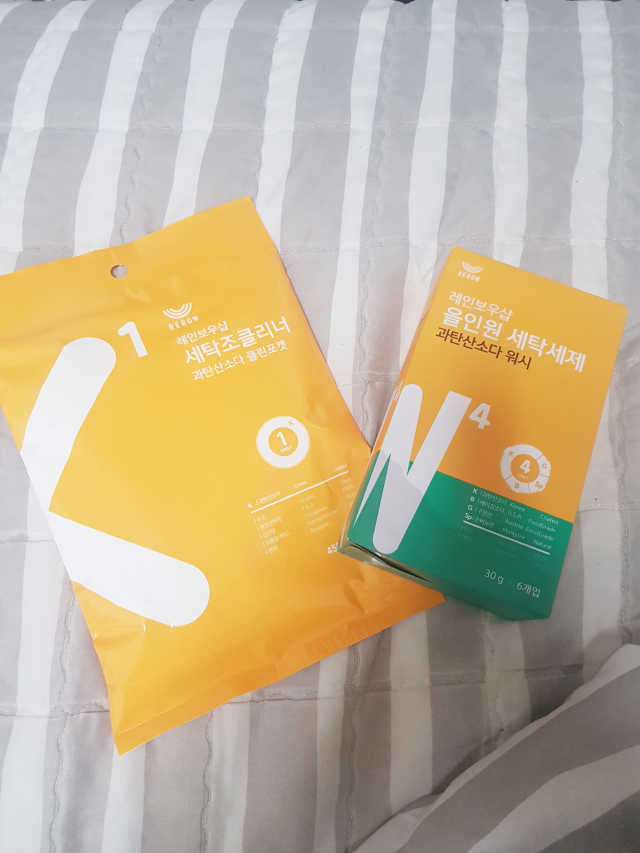 올인원 세탁세제 스틱포 6개입 + 세탁조클리너 리뷰 사진