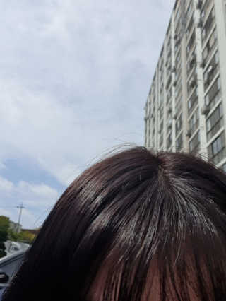 (주)에네스티 미스랩 더블 클리닉 헤어 컬러 크림 — 3점을 준 리뷰어가 2019년 10월 올린 사용 사진