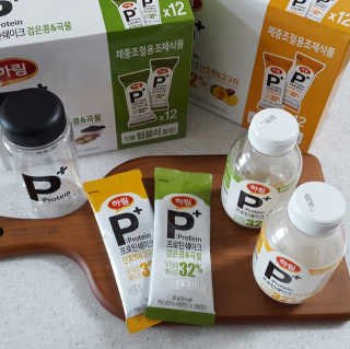 하림 P+ 닭가슴살 프로틴 쉐이크 — 5점을 준 리뷰어가 2019년 6월 올린 사용 사진