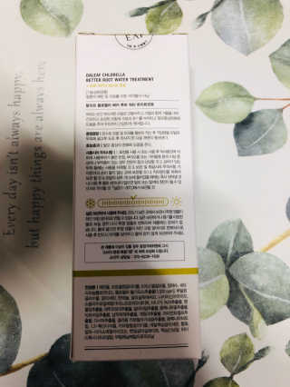 달리프 클로렐라 베러 루트 워터트리트먼트 200ml — 5점을 준 리뷰어가 2020년 2월 올린 사용 사진