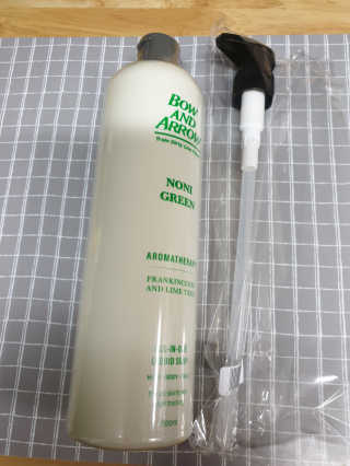 보우앤애로우 아로마테라피 올인원 리퀴드 솝 - 노니 그린 500ml — 5점을 준 리뷰어가 2019년 11월 올린 사용 사진