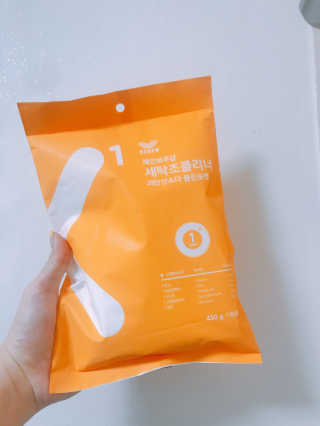 레인보우샵 올인원세탁세제,베이킹소다 스틱포6개입+세탁조클리너 — 4점을 준 리뷰어가 2018년 4월 올린 사용 사진