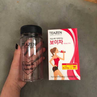티젠 보이차 + 마이보틀 세트 — 5점을 준 리뷰어가 2018년 6월 올린 사용 사진