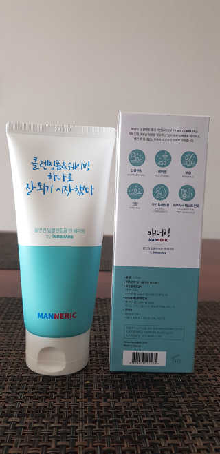 매너릭 올인원 딥클렌징폼 앤 쉐이빙 — 3점을 준 리뷰어가 2020년 1월 올린 사용 사진