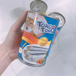 [펫토리아]토로토로 고양이 주식캔 — 5점을 준 리뷰어가 2019년 8월 올린 사용 사진