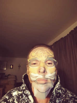 SNP 영양 시트 Mask_Tiger — 5점을 준 리뷰어가 2018년 12월 올린 사용 사진