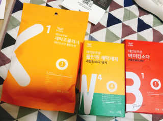 레인보우샵 올인원세탁세제,베이킹소다 스틱포6개입+세탁조클리너 — 5점을 준 리뷰어가 2018년 4월 올린 사용 사진