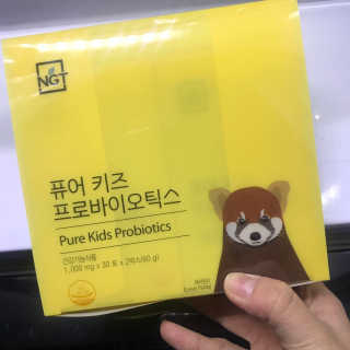 네츄럴굿띵스 퓨어 키즈 프로바이오틱스 60포 — 4.67점을 준 리뷰어가 2018년 2월 올린 사용 사진