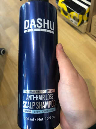 다슈코리아 다슈 데일리 한방 두피 골드 샴푸 500ml — 5점을 준 리뷰어가 2019년 2월 올린 사용 사진