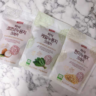 BASSAK 바삭 유기농 현미 누룽지 크래커 3종 — 5점을 준 리뷰어가 2019년 8월 올린 사용 사진