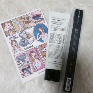 the naked object 디블랙팩치약 디블랙칫솔 세트 — 5점을 준 리뷰어가 2019년 1월 올린 사용 사진
