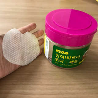 미플레이 진짜 티트리 토너 패드 — 5점을 준 리뷰어가 2018년 11월 올린 사용 사진