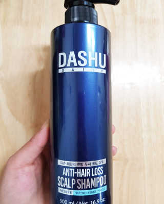 다슈코리아 다슈 데일리 한방 두피 골드 샴푸 500ml — 3점을 준 리뷰어가 2018년 5월 올린 사용 사진