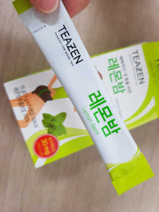 티젠 레몬밤 + 마이보틀 — 5점을 준 리뷰어가 2018년 7월 올린 사용 사진