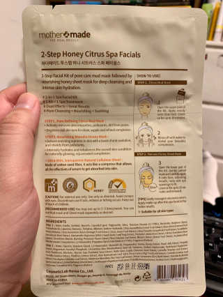 마더메이드 어머니 2 단계 헤니 CITRUS 스파 FACIALS 5PC — 5점을 준 리뷰어가 2019년 5월 올린 사용 사진