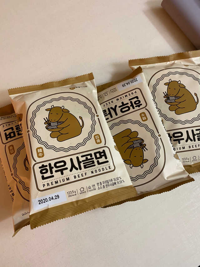 [달리살다] ★프리미엄 라면, 한우사골면 4개 SET★ 리뷰 사진