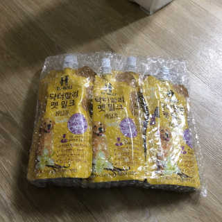 닥터할리펫밀크 8종 — 5점을 준 리뷰어가 2020년 2월 올린 사용 사진