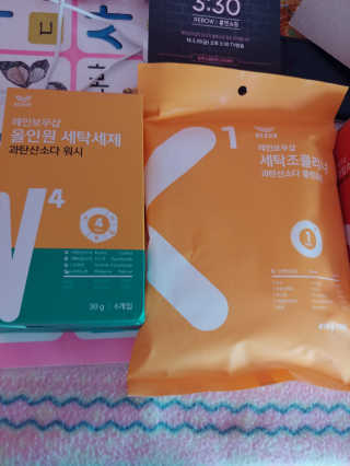 레인보우샵 올인원세탁세제,베이킹소다 스틱포6개입+세탁조클리너 — 4.33점을 준 리뷰어가 2018년 3월 올린 사용 사진