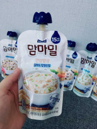 [매일유업] 맘마밀 안심밥상 6개입 — 5점을 준 리뷰어가 2019년 8월 올린 사용 사진