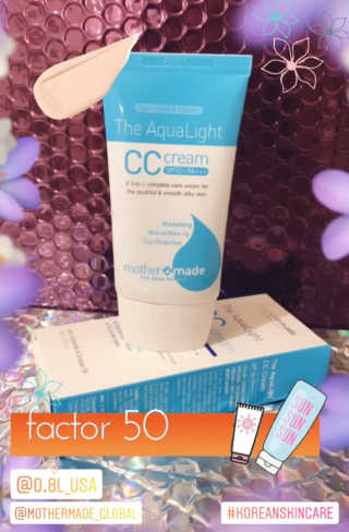 마더메이드 더 아쿠아라이트 CC크림 SPF50+ PA+++ — 5점을 준 리뷰어가 2019년 6월 올린 사용 사진