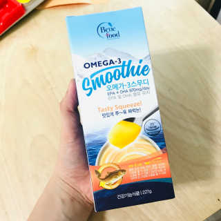 오메가-3스무디 [오메가스무디] 짜먹는 오메가3 DHA 임산부 어린이 — 3점을 준 리뷰어가 2019년 3월 올린 사용 사진