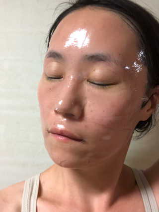 더메이블 라벤더 스킨 릴리프 하이드로겔 마스크 — 5점을 준 리뷰어가 2018년 10월 올린 사용 사진