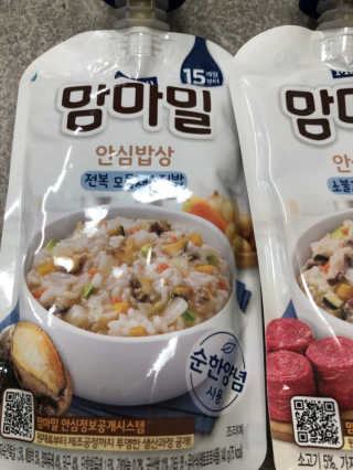 [매일유업] 맘마밀 안심밥상 6개입 — 5점을 준 리뷰어가 2019년 8월 올린 사용 사진