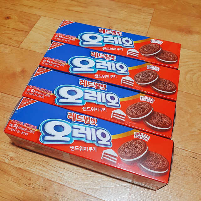 오레오 레드벨벳 리뷰 사진